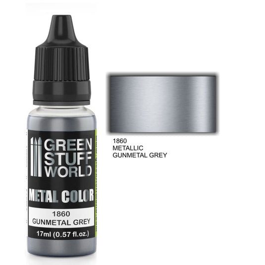 Acrylic Metal Paint - GUNMETAL GREY 17ml