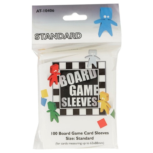 100 Board Game Sleeves : Standard 63x88mm