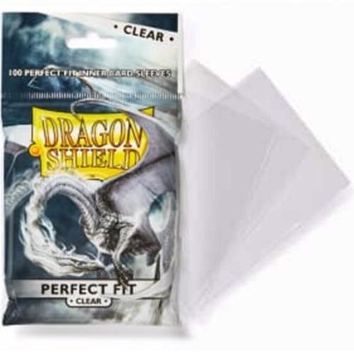 DRAGON SHIELD - 100 pochettes Perfect Fit 63x88mm CLEAR