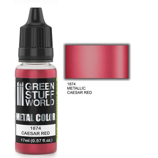 Acrylic Metal Paint - CAESAR RED 17ml